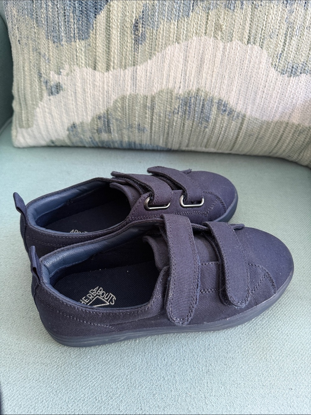 Thereabouts Kids Navy Canvas Velcro Dress Sneakers